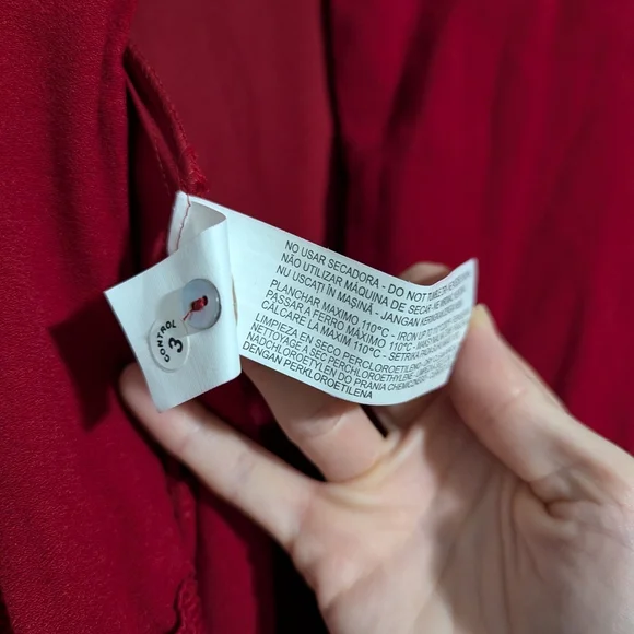 Zara Woman Red Lace Long Sleeve Romper Women's XS Romantic Holiday - Picture 10 of 11